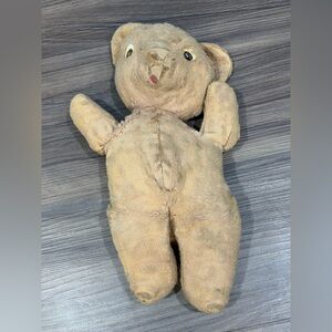 Vintage Or Antique Well Loved Teddy Bear 12 Inches